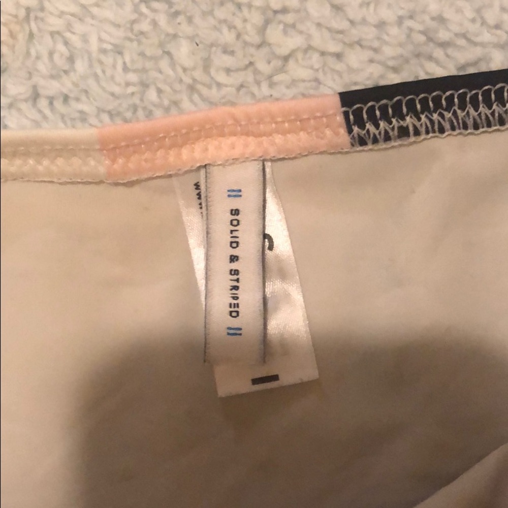 Solid And Striped Bikini Bottoms Small - image 3